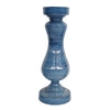 Sagebrook Home Glass 19`` Candle Holder, Blue