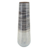Sagebrook Home Metal 24"H Alabastron Vase, Gray Multi