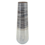 Sagebrook Home Metal 24"H Alabastron Vase, Gray Multi