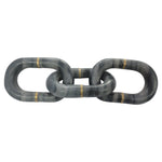 Sagebrook Home Marble 14" Chain Decor, Gray