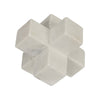 Sagebrook Home 15225-01 7" Marble Jack Deco, White
