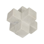 Sagebrook Home 15225-01 7" Marble Jack Deco, White