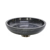 Sagebrook Home Marble 17`` Bowl W/ Metal Base, Gray