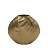 Sagebrook Home Aluminum 11"H Hammered Vase, Champagne