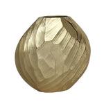 Sagebrook Home Aluminum 14"H Hammered Vase, Champagne