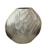 Sagebrook Home Aluminum 11"H Hammered Vase, Silver
