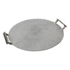 Sagebrook Home Metal 18`` Round Tray W/ Handles, Silver