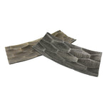 Sagebrook Home 15233 18"/22" Aluminum Platters, Bronze/Silver, Set of 2