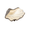 Sagebrook Home 15239-02 8" Metal Clam Decor, Ivory/Silver