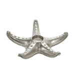 Sagebrook Home Metal 9" Starfish Tealight Holder, Silver