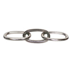 Sagebrook Home Metal 15" Chain Decor, Silver