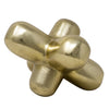 Sagebrook Home Metal 7" Geometric Orb, Gold
