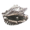 Sagebrook Home Metal 8" Shell Decor, Silver