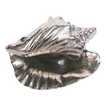 Sagebrook Home Metal 8" Shell Decor, Silver