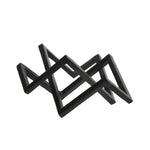 Sagebrook Home 15269-01 15" Metal Geometric Decor, Black