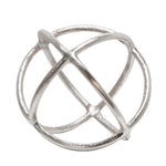 Sagebrook Home Metal 9`` Orb Decor, Silver