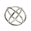 Sagebrook Home Metal 7`` Orb Decor, Silver