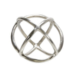 Sagebrook Home Metal 7`` Orb Decor, Silver