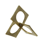 Sagebrook Home Metal 9" Linked Square Deco, Gold