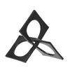 Sagebrook Home 15273-02 9" Metal Linked Square Decor, Black