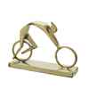 Sagebrook Home Metal 9``H Racing Man, Gold