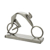 Sagebrook Home Metal 9``H Racing Man, Silver