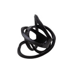Sagebrook Home Metal 9"H Knotted Orb, Black