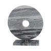 Sagebrook Home 15286-04 16" Marble Disk with Base, Gray