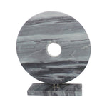 Sagebrook Home 15286-04 16" Marble Disk with Base, Gray