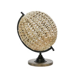 Sagebrook Home Rattan 15"H Globe Decor, Brown
