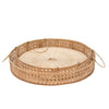 Sagebrook Home Set of 2 16/18`` Rattan Trays, Natural