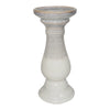 Sagebrook Home 10`` Candle Holder, White/Gray