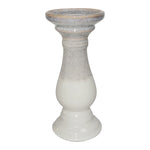 Sagebrook Home 10`` Candle Holder, White/Gray