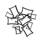 Sagebrook Home Metal 29`` Abstract Wall Decor, Black/Gunmetal Wb