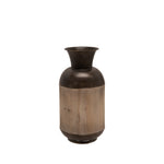 Sagebrook Home Metal/Wood 13"H Jar, Bronze