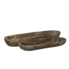 Sagebrook Home Set of 2 18/24`` Wood Decor Plates, Gray