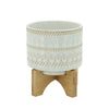 Sagebrook Home 6`` Tribal Planter W/ Wood Stand