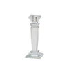Sagebrook Home Glass 7" Candle Holder, Clear