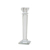 Sagebrook Home Glass 9" Candle Holder, Clear