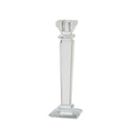Sagebrook Home Glass 9" Candle Holder, Clear