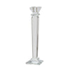 Sagebrook Home Glass 11" Candle Holder, Clear