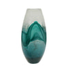 Sagebrook Home Glass 17"H Vase, Green Mix