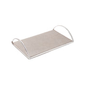 Sagebrook Home Set of 2 Metal 13/19`` Tray W/ Handles, Silver