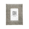 Sagebrook Home Metal Boucle Photo Frame, Gray