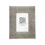 Sagebrook Home Metal Boucle Photo Frame, Gray