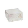 Sagebrook Home 15382-01 5" Wood/Glass Marbled Box, Pink