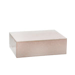 Sagebrook Home 15382-02 8" Wood/Glass Marbled Box, Pink