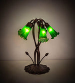 Meyda Lighting 15386 16.5"H Green Pond Lily 5 LT Accent Lamp