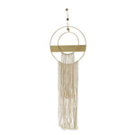 Sagebrook Home Metal 41``H Dream Catcher W/ Tassels, Natural