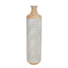 Sagebrook Home 15390-01 26" Metal 2-Tone Vase, White